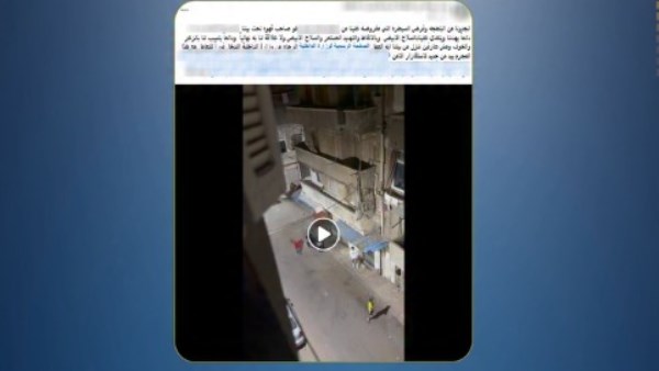 المنشور وجانب من مقطع الفيديو