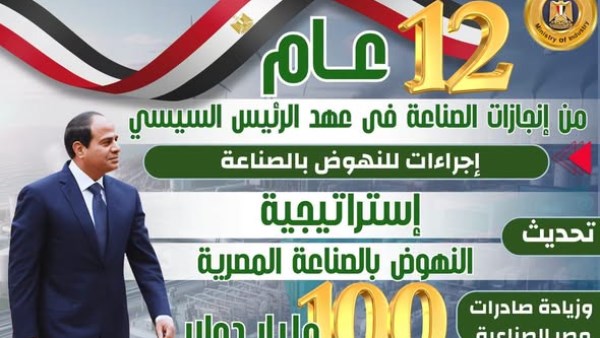 مؤشرات التطور الصناعي خلال 12 عامًا