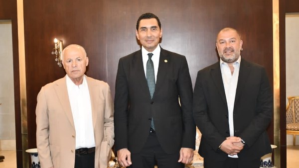 جوهر نبيل يلتقي أحمد دياب وهاني أبو ريدة