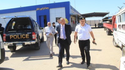 مدير أمن الفيوم  يتفقد مجمع تراخيص سيارات النقل بدمو