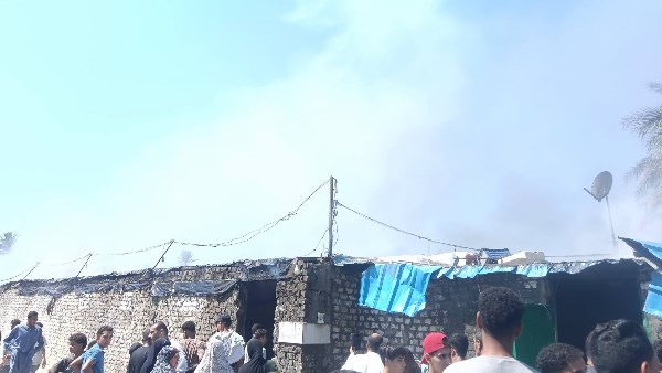 حريق يلتهم مزرعة دواجن بالعامرية في الفيوم