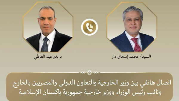 وزير الخارجية يبحث مع نظيره الباكستاني آليات دعم التهدئة والاستقرار الإقليمي