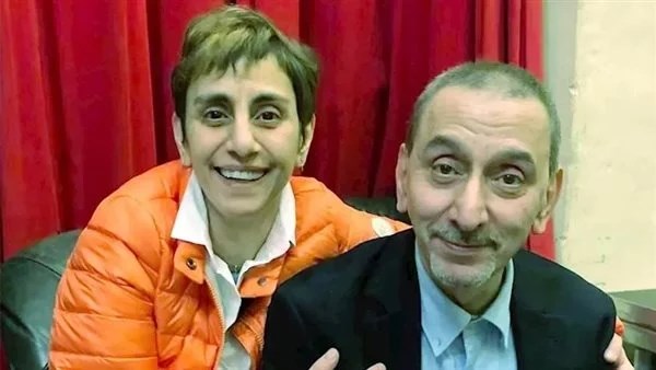 ريما الرحباني مع شقيقها الراحل زياد الرحباني