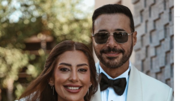 أحمد السعدني وزوجته ميرنا الهلباوي 