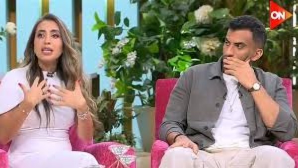 منة عدلي القيعي وزوجها يوسف حشيش