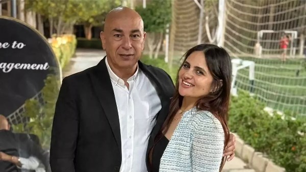حسام حسن وزوجته