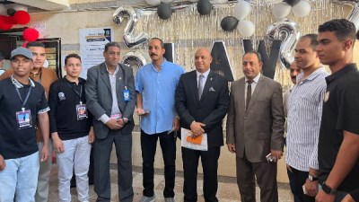 جانب من استقبال الطلاب 