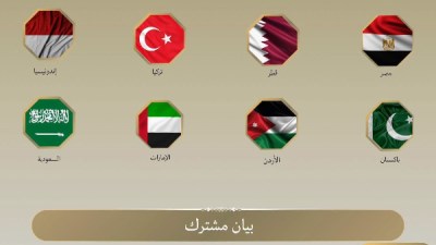 بيان مشترك لـ وزراء خارجية مصر و7 دول 