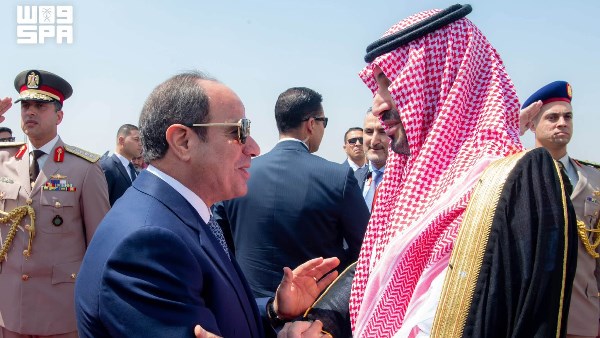 الرئيس السيسي يستقبل ولي العهد السعودي الأمير محمد بن سلمان