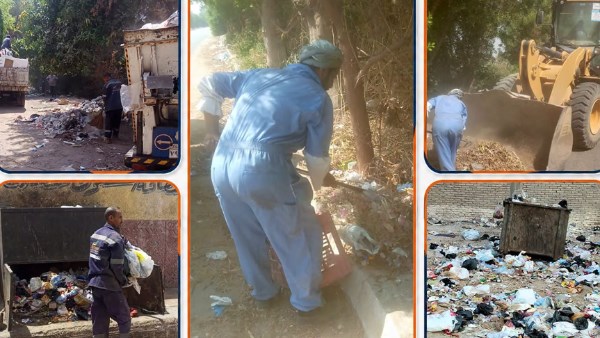 رفع 86 طنًا من المخلفات بقنا وقفط ضمن حملات مكثفة للنظافة