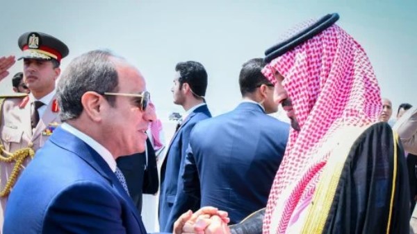 الرئيس السيسى يودّع ولى العهد السعودى 