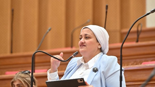 النائبة سناء السعيد عضو مجلس النواب عن الحزب المصري الديمقراطي الاجتماعي