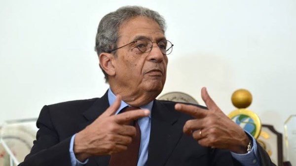عمرو موسى وزير الخارجية الأسبق والأمين العام الأسبق لجامعة الدول العربية