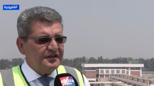المهندس عبد الوهاب حلمي مدير محطة معالجة مياه الصرف الصحي بالجبل الأصفر