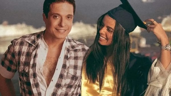 مريم منيب ووالدها النجم الراحل عامر منيب 