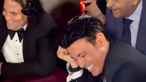 سعد الصغير في عقد قران نجله 