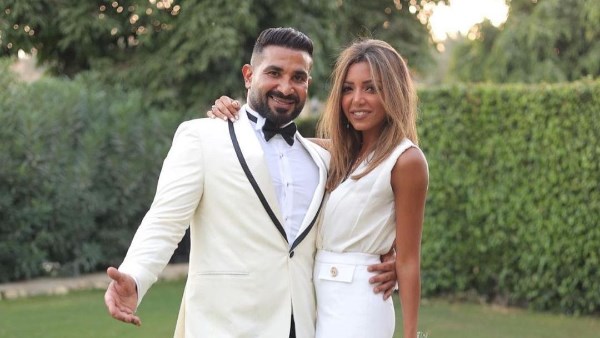 أحمد سعد وزوجته علياء البسيوني
