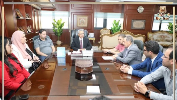 محافظ بني سويف يعتمد نتائج لجنة تقييم المشروعات الخضراء الذكية